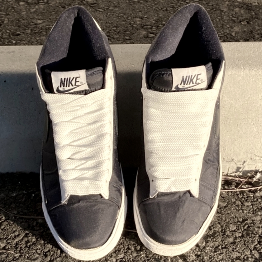 NIKE Blazers Puffer Navy Blue High Top Sneakers Size 6.5 Mens - Picture 3 of 12